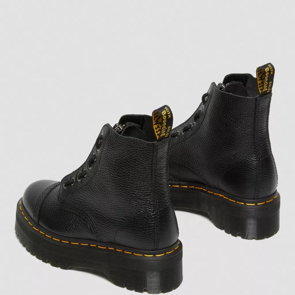Dr. Martens Sinclair Milled Nappa Leather Platform Boots - Picture 4 of 17